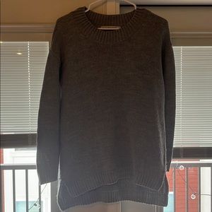 Grey Cotton Oversized Sweater